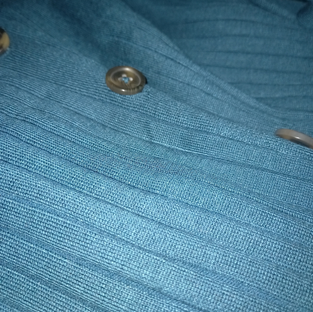 NWOT Dark teal long cardigan/dress size 16-18